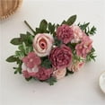 thumbnail image 4 of AYktou Artificial Flower Bouquet Fake Flower, Valentine's Day Imitation Plants Wedding Handheld Flower Home Decoration Flower Arrangement Living Room Bedroom Flowers Ornaments, 4 of 7