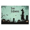 thumbnail image 2 of Placemats Happy Halloween Horror Pumpkin Ghost Witch Placemats Set Of 4 12x18 Inch Seasonal Fall Holiday Place Mat Durable No Slip Table Mats for Halloween Dining Table Accessories, 2 of 7