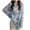 Blue, variant on Women's Y2k Tie Dye Sheer Mesh Top Long Sleeve Oversized Rave Streetwear Tops Whimsical Clothes (White, One Size)