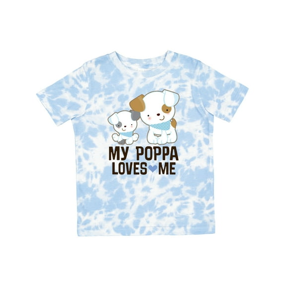 Inktastic My Poppa Loves Me Grandson Boys Toddler T-Shirt