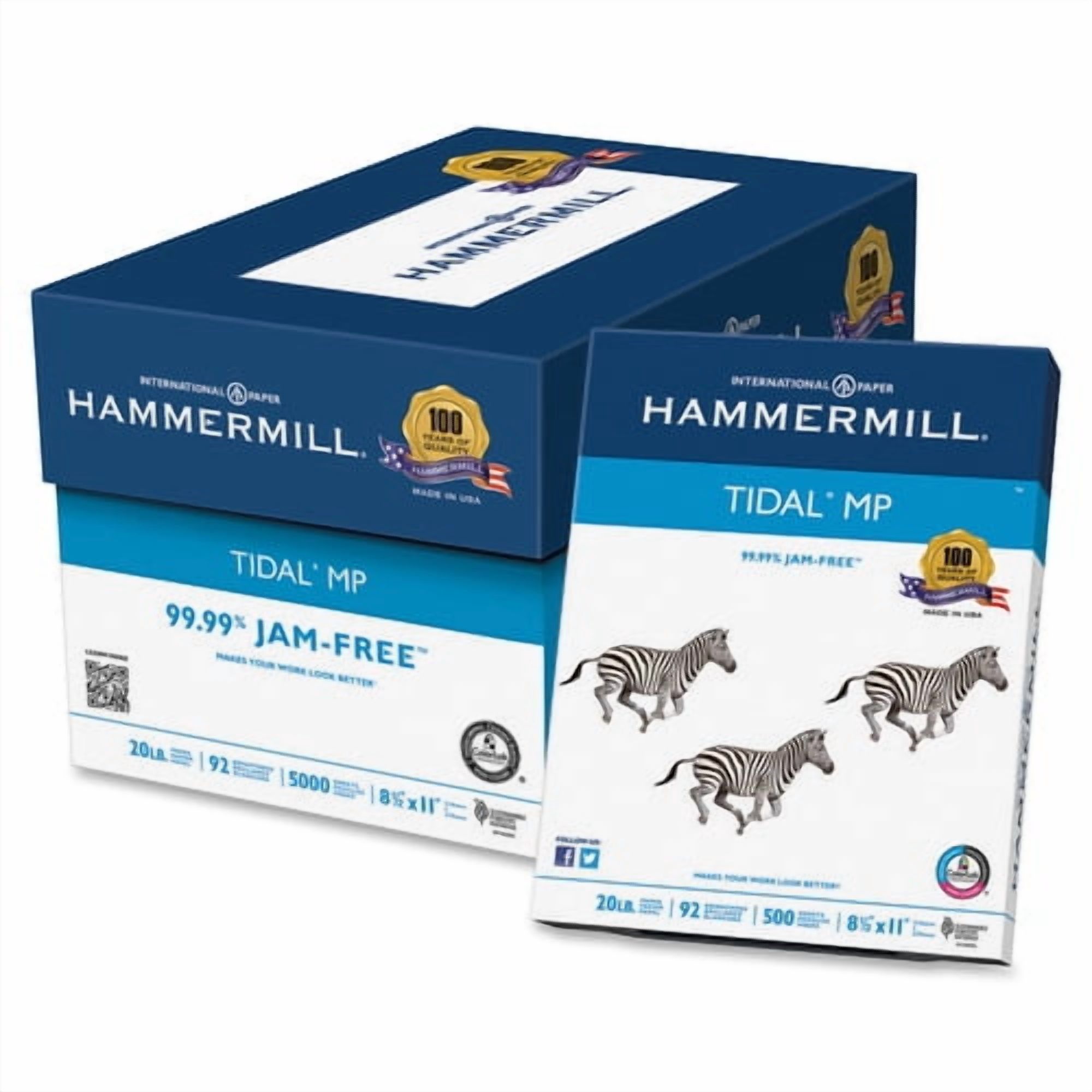 Hammermill Tidal 8.5x11 Copy & Multipurpose Paper Letter - 8 1/2" x 11" - 20 lb Basis Weight - 200000 / Pallet - White