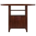 thumbnail image 6 of Winsome Wood Albany High Table with Cabinet, Walnut Finish, 6 of 8