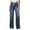 Navy, variant on MYShe High Waisted Jeans for Women Women's Casual High Waisted Jeans Stretch Wide Leg Loose Denim Pants with Pockets Blue XXL