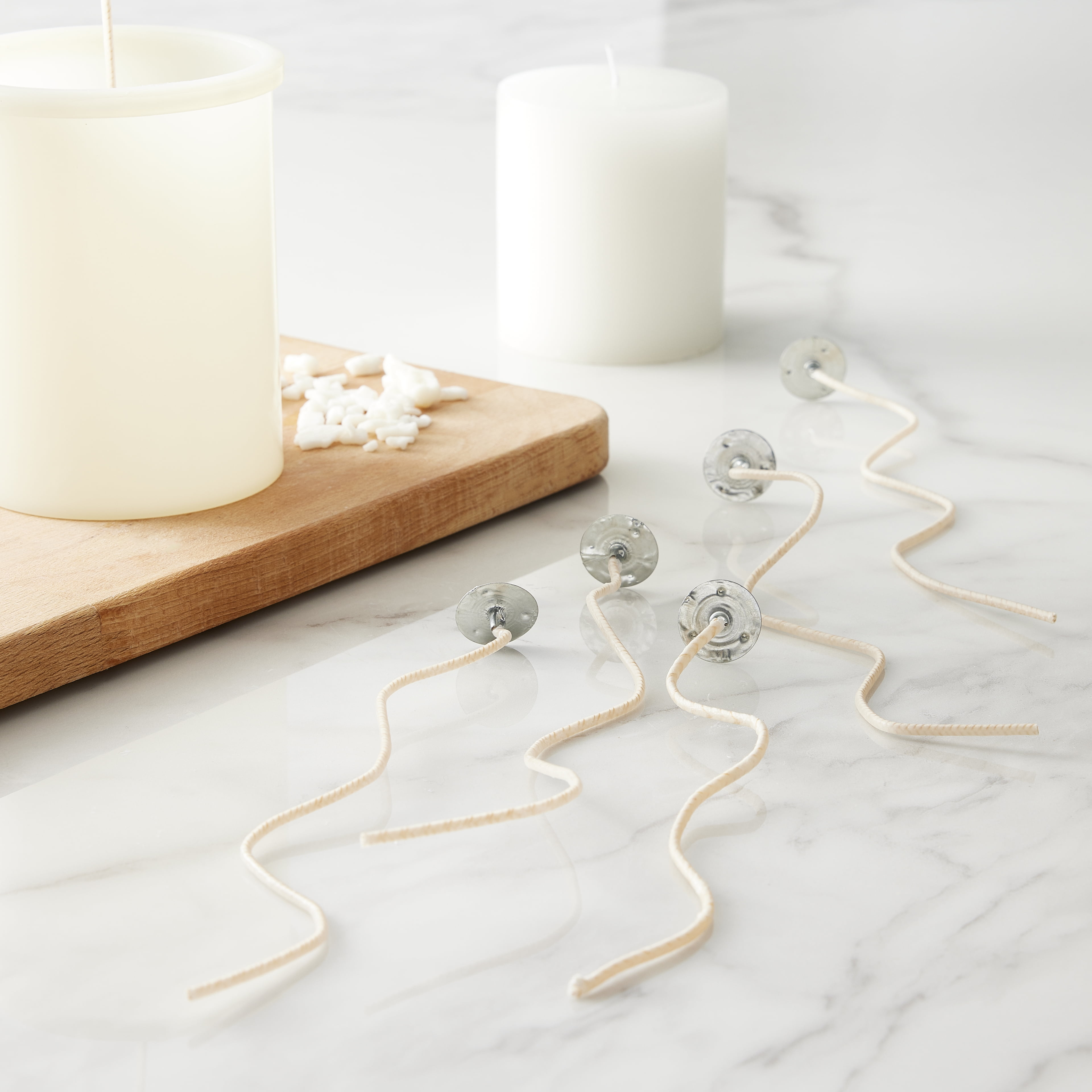12 Packs: 6 ct. (72 total) Medium Wicks with Clips by Make Market