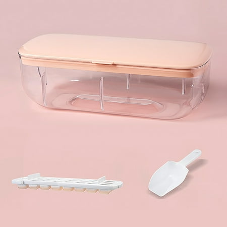 

BVnarty Ice Lattice Rollbacks Silicone Pudding Jelly Chocolate Making Mold Box With Ice Shovel Ice Tray Box