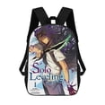 thumbnail image 1 of Solo Leveling-theme Backpack, Campus style schoolbag Bookbag with Adjustable Shoulder Straps And Large Zip Compartment, Unisex Travel Bags., 1 of 6