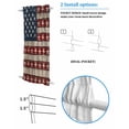 thumbnail image 2 of Coastal American Flag Blackout Door Curtains for French, Glass,Front, Back, Patio Door, Starfish Vintage USA Flag Thermal Insulated Rod Pocket Window Curtain Drapes With Tiebacks 25"x40", 2 of 5