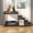 Black, variant on Dog Window Perch with Steps, Dog Bunk Bed Cat Windows Perch with Couch and 2 Fabric Drawer, Pet Bed and Pet Srairs Sets, Indoor Pet Furniture, Gray