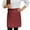 Red, variant on TOPTIE Cotton Waist Apron with Pockets, Medieval Women Half Apron, Vintage Apron for Baking Cooking Gardening Painting - Black