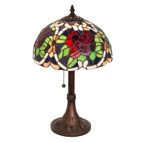 Meyda Lighting 17" High Renaissance Rose Accent Lamp