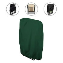 Dustproof Folding Chair Cover with Storage Bag Wind Resistant for Lawn Patio green