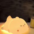 thumbnail image 3 of Luz Nocturna Para Niños, Luces Nocturnas De Dinosaurio Para Guardería Con Batería, Lámpara De Mesa De 7 Colores, Decoración De La Habitación, Recargable Por Usb, Lindos Regalos Led Multicolo, 3 of 4