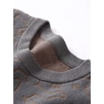 thumbnail image 5 of Men's Sweater Graffiti Art Graphic Knitted Crewneck Long Sleeve Pullover Sweater, 5 of 6