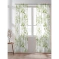 thumbnail image 2 of Sheer Curtains 108 Inches Long 2 Panels Set for Living Room, Watercolor Forest Sage Green Semi Sheer Curtains for Windows, Abstract Art Modern Trees Voile Window Treatments Rod Pocket Curtain, 2 of 7