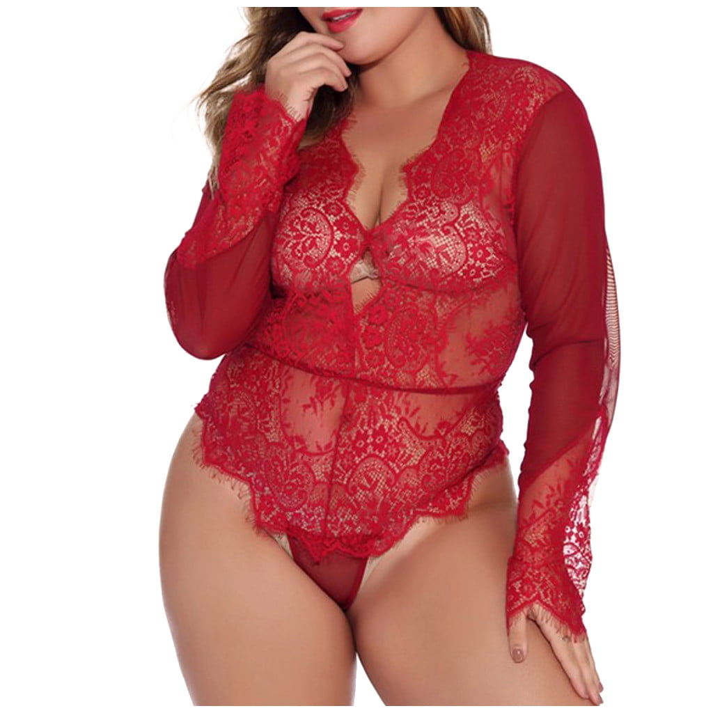 plus size lace pajamas