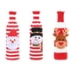 thumbnail image 5 of Matsuzay Funda para botella de vino, ropa tejida de Navidad de Año Nuevo, accesorios universales de banda de champán para cerveza roja y blanca, Kits de decoración para fiestas Papá Noel Matsuzay HA070243-01B, 5 of 6