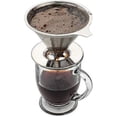 thumbnail image 2 of Reusable 304 Stainless Steel Coffee Filter Holder Pour Over Coffee Dripper Mesh Coffee Tea Filter, 2 of 5