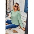 thumbnail image 6 of Zeagoo Long Sleeve Tunic Tops For Women Womans Top Fall Casual Long Shirts Crew Neck Sweatshirts Fall Outfits For Women 2025, 6 of 7