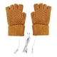 thumbnail image 2 of Guantes de punto con calefacción USB para invierno, cálidos, protección para las manos, guantes sin dedos fríos, medio dedo, 2 of 3