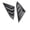 Matte Black, variant on Applies to Car Rear Quarter Spoiler Panel Side Vent Window Louver Fit For Honda Civic Seden Only 2016 To 2020 Sun Shade Cover