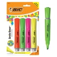 thumbnail image 1 of Highlighters BIC Brite Liner Grip XL con punta cincelada, paquete de 4 unidades, 1 of 4