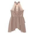 thumbnail image 5 of iiniim Kids Girls Figure Ice Skating Sparkle Sleeveless Gymnastics Leotard Ballet Lyrical Dance Dress Dusty Pink 12, 5 of 6