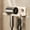 White-WH, variant on Wall Mounted Hair Dryer Holder, Non Perforated Hair Dryer Storage Rack Bathroom Wall Mounted Bracket for Home Hotel
