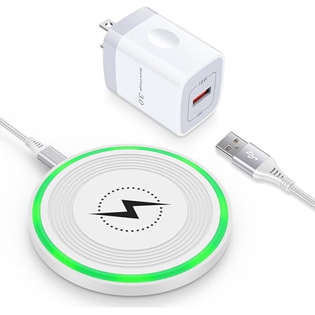 WEEKS 15W Wireless Charging Pad - Fast for Motorola Edge 2024, Razr 50 Ultra, G Stylus/Power 2024, Edge 50, Android Wireless Charger Station for Samsung Galaxy Z Fold 6 S24 Ultra S23 FE S22 S21