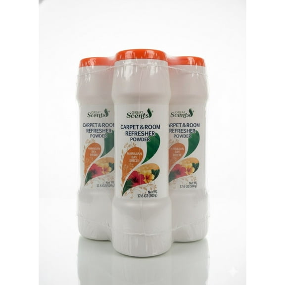 Carpet & Room Refresher Powder Hawaiian Bay Breeze 17.6 Oz each / Pack of 3