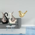 thumbnail image 2 of Elegante colección de esculturas de cerámica con forma de cisne y pájaro dorado para decoración del hogar, la oficina, el aniversario, el estante o la, 2 of 8