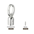 thumbnail image 3 of Uxcell 0.71" Cord End Cap Terminators Cord Finding for Tassel Making, 4 Pack Silver, 3 of 5