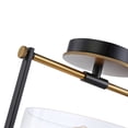 thumbnail image 3 of Artcraft Lighting Cheshire Collection 1Light SemiFlush Mount, Black & Brass, 3 of 5