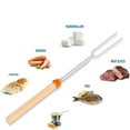 thumbnail image 6 of Extendable Marshmallow Roasting Sticks - Set of 8 Telescoping Smores Skewers & Hot Dog Forks with Wooden Handle For Fire Pit Campfire - 32 inch Stainless Steel BBQ Kit For Outdoor Camping, 6 of 13