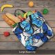 thumbnail image 5 of Fotbe Blue and White Butterflies Bolsa Tote con Estampado para Mujer, Bolsos con Cremallera, Bolsa de Hombro Casual de Gran Capacidad con Bolsillos Internos, 5 of 7