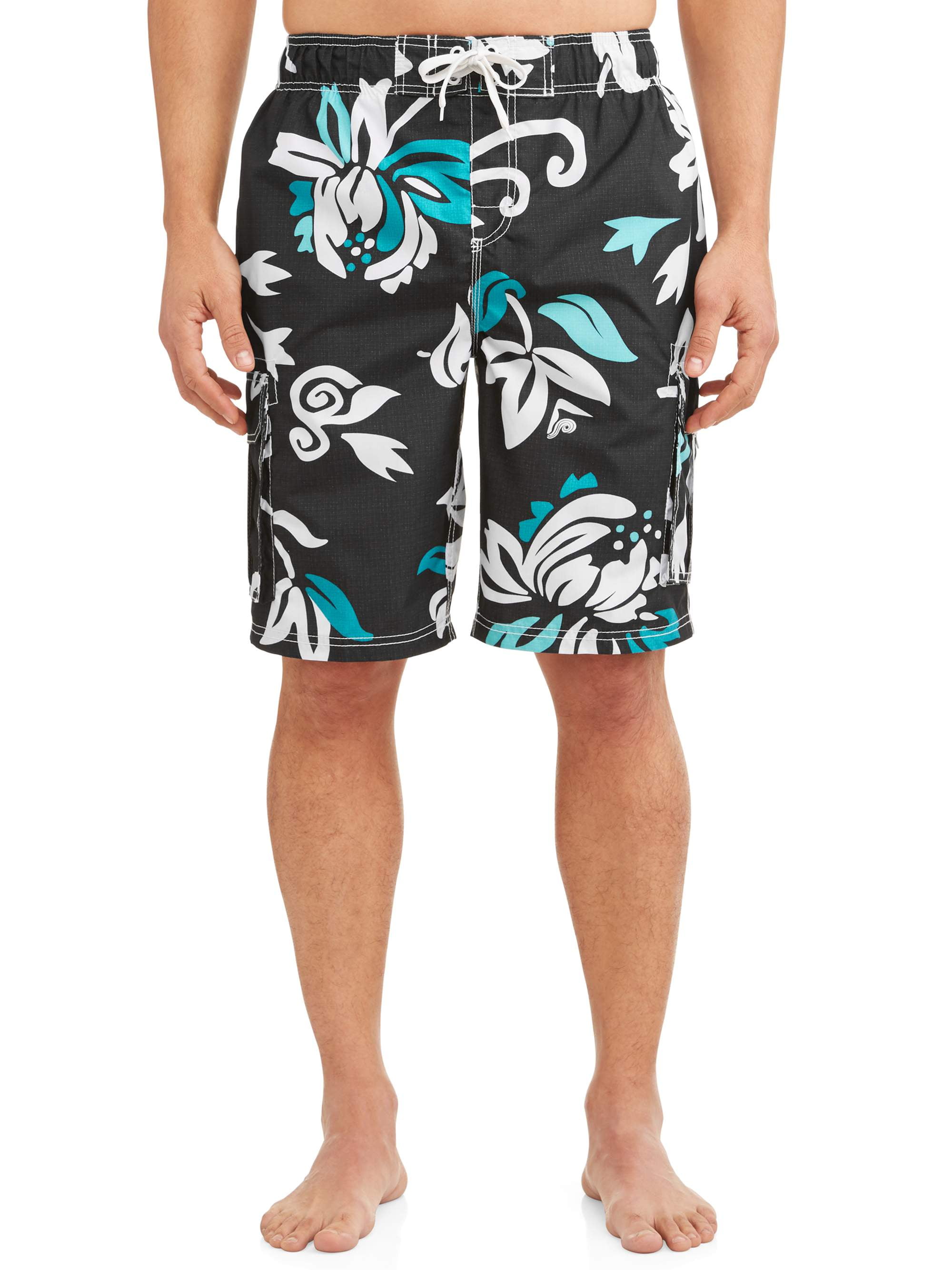 Kanu Surf - Kanu Surf Men's Oahu Print Long Trunk Swimsuit - Walmart ...