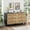 Black-51.18", variant on Dasun 51.18"6-Drawers Rattan Storage Cabinet Rattan Drawer with White Drawer Slides,for Bedroom,Living Room,Black