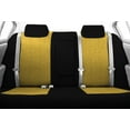 thumbnail image 2 of CalTrend Rear 40/60 Split Back & Solid Cushion Tweed Seat Covers for 2017-2018 Hyundai Elantra - HY156-12TT Yellow Insert with Black Trim, 2 of 2