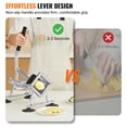 thumbnail image 3 of VEVOR Commercial Vegetable Slicer, 1/2 inch Fruit Slicer, Stainless Steel and Aluminum Alloy Vegetable Cutter Slicer Machine, Manual Slicer with Non-slip Feet, for Radishes, Onions, Potatoes, 3 of 9