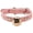 Pink, variant on Naierhg Pet Collar Adjustable Wear-resistant Soft Bone Patterns Pet Cat Dog Bell Collar Pet Supplies Pink