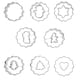 thumbnail image 2 of GOOHOCHY Juego de 8 cortadores de galletas de acero inoxidable, moldes metálicos para pasteles navideños, 2 of 8
