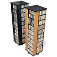 thumbnail image 3 of Prepac 110" 4 Sided Spinning Media Tower in Black, 3 of 6