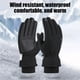 thumbnail image 5 of Guantes de esquí deportivos de invierno cálidos, unisex, repelentes al agua, compatibles con pantallas táctiles, guantes de poliéster para ciclismo al aire libre en invierno, 5 of 6