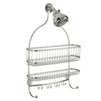 iDesign, York Lyra Jumbo Shower Caddy, Satin