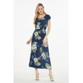 thumbnail image 5 of Women's Hawaiian Luau Cap Sleeve Maxi Simple Dress in Pineapple Garden, 5 of 5