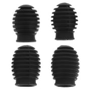 unbranded 4 Pcs Mute Drum Stick Protectors Drumsticks Percussion Black