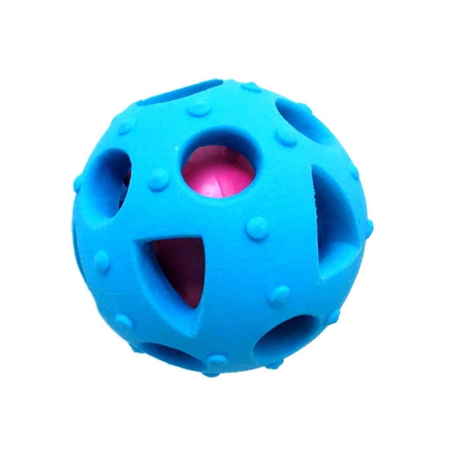 Alimentador interactivo del dispensador del tratamiento de fugas del juguete del Azul Yuyangstore Juguete dispensador de comida para perros