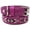 Purple, variant on Medium 17''- 21'' Soft Genuine Leather Beaded Padded Dog Puppy Collar  60RT13PR