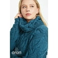 thumbnail image 6 of Aran Supersoft Chunky Sweater 100 % Premium Merino Wool Women's Cowl Neck Jumper Cable Knitted Pullover Made in Ireland, 6 of 7