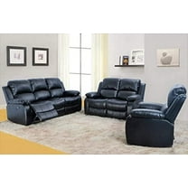 Isabella 3 Pieces Faux Leather Reclining Configurable Living Room Set