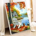 thumbnail image 3 of JYLMOOD DIY Paint by Number for Adults, Easy Painting by Numbers for Gift Home Wall Decor 16x20in without Frame, Colored Canvas - Autumn Desk, 3 of 5